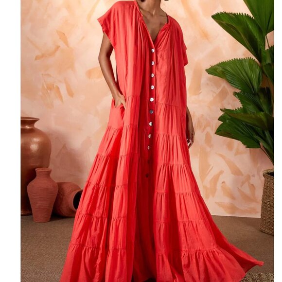 Erika Pena Dresses & Skirts - NWT Erika Pena Coral Maxi Dress